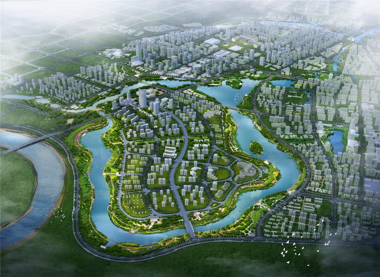 吉安市城南新区后河综合治理三期工程 （万石湖湿地公园）工程设计