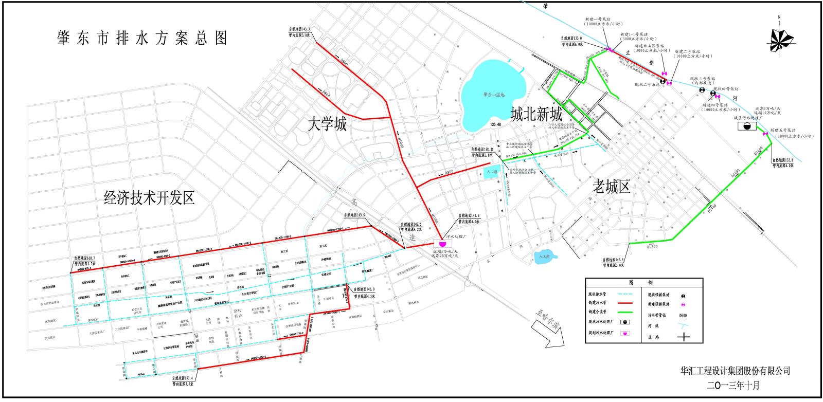 肇东市城北排污主干线及泵站新建工程