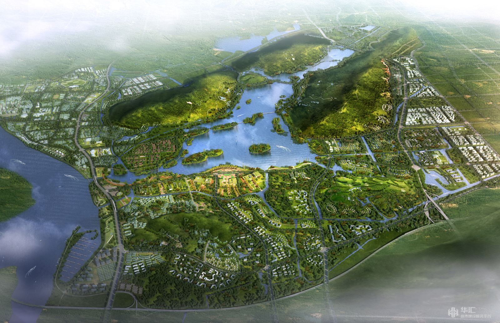 杭州市萧山区湘湖新城规划 - 业绩 - 华汇城市建设服务平台